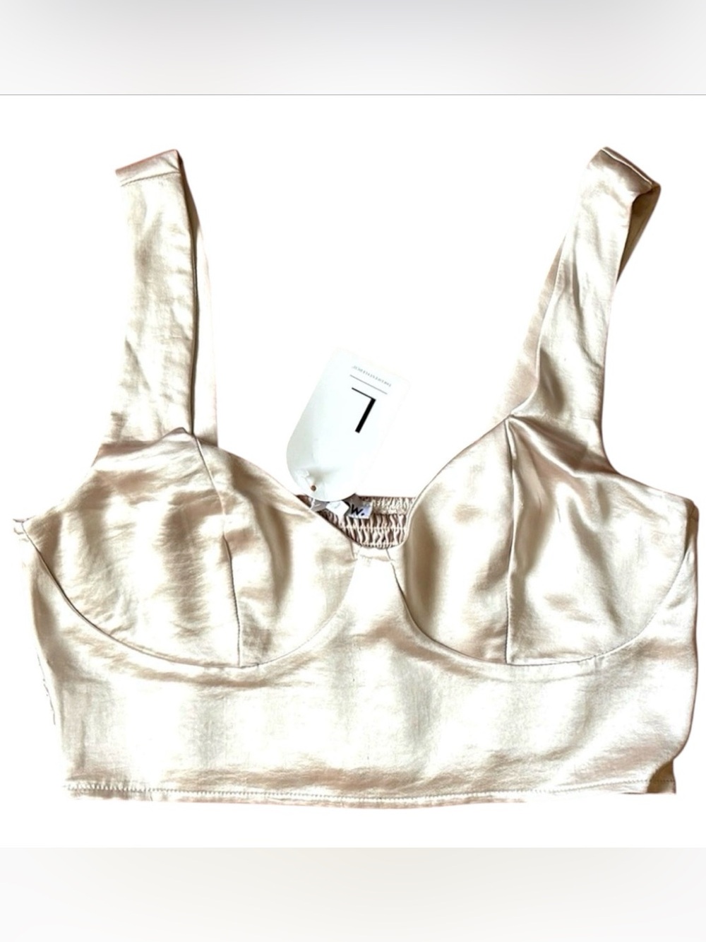 The NOW | The Lifestyled CO | White Crop Tank Top | White Wedding Event Top NWT